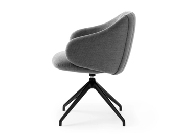 LXR23 - Trestle-based swivel chair with armrests by LEOLUX LX - view 3